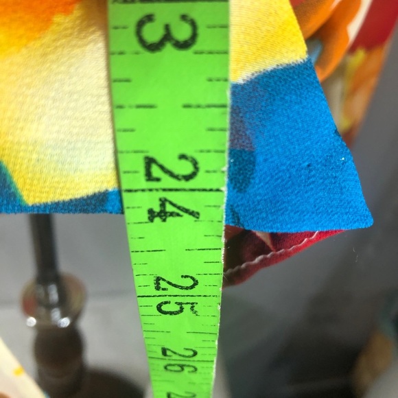 Womens Sheer Multi Color Blouse. Size Medium. - Picture 4 of 6